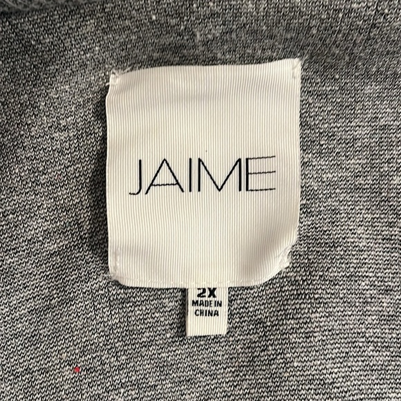 Jaime Faux Leather Cardigan Sweater Jacket Size 2x - Picture 8 of 10